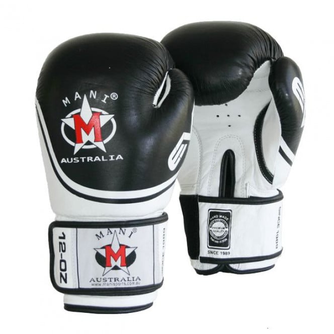 Evo Leather Boxing Punch Mitts Gloves Punch Training Black/White