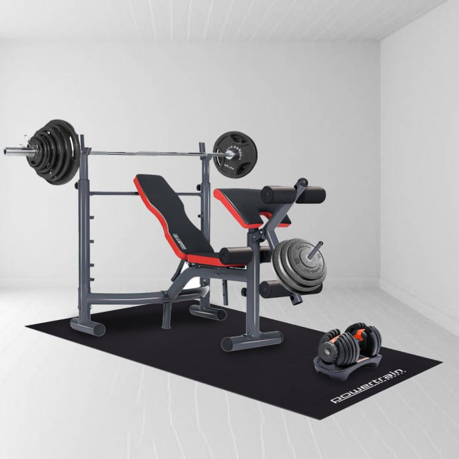 Powertrain 1.5m Exercise Treadmill Mat 5mm Thick Non-Slip EVA Floor Protector for Spin Bike Home Gym Equipment Image 6