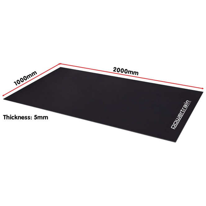 Powertrain 2m x 1m Treadmill Mat 5mm Non-Slip High-Density EVA Foam Gym Equipment Floor Protector Noise Reducing Mat Image 6