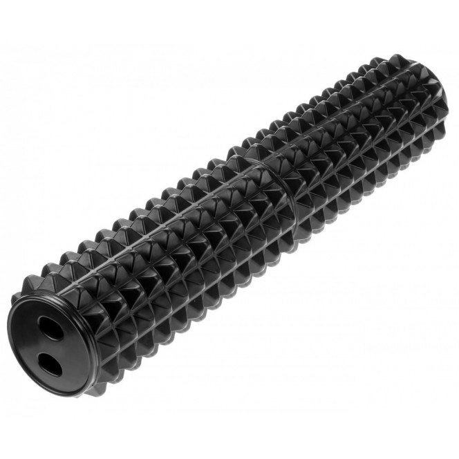 Powertrain 64cm Acupressure Grid Foam Massage Roller - Black