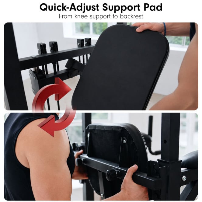 Powertrain Pull-Up & Dip Power Tower Multifunction Strength Training Station Image 10
