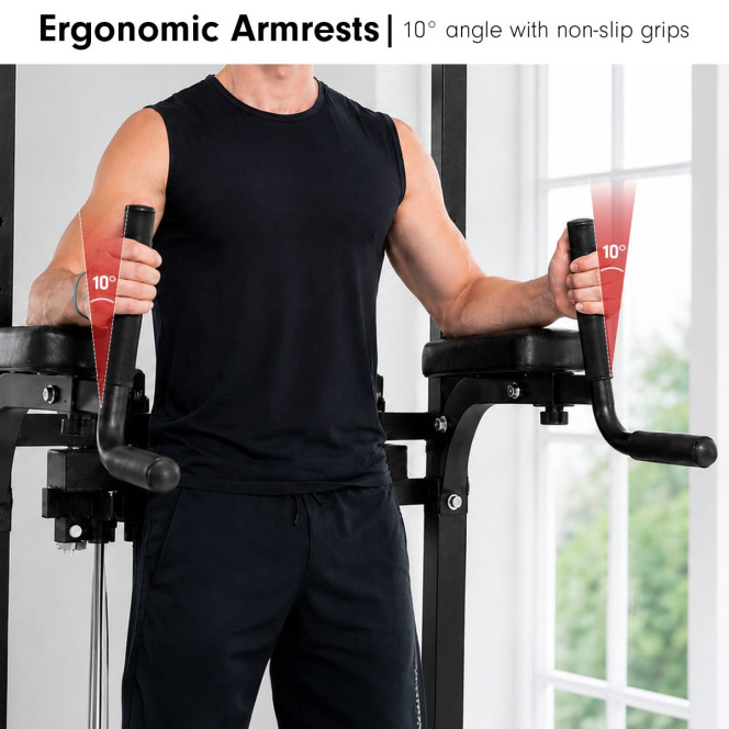 Powertrain Pull-Up & Dip Power Tower Multifunction Strength Training Station Image 14