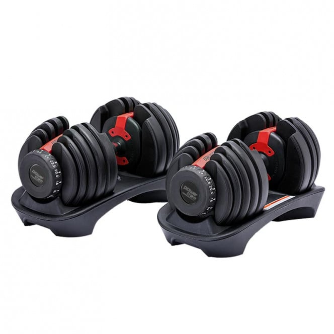 Adjustable Dumbbells | 48kg Powertrain dumbbell weights