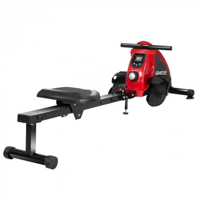 Powertrain Foldable Rowing Machine Magnetic Resistance RW-H02 - Red
