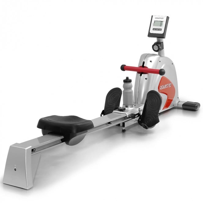 Powertrain Magnetic Flywheel Rowing Machine - Silver