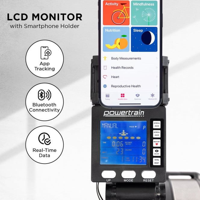 Powertrain Air Rowing Machine with App Connectivity Image 4