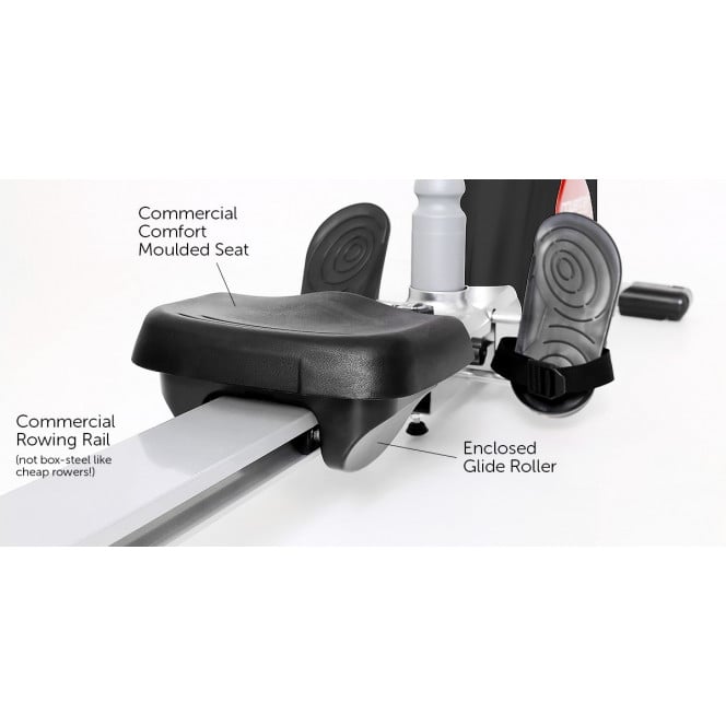 Powertrain Magnetic Flywheel Rowing Machine - Black Image 4
