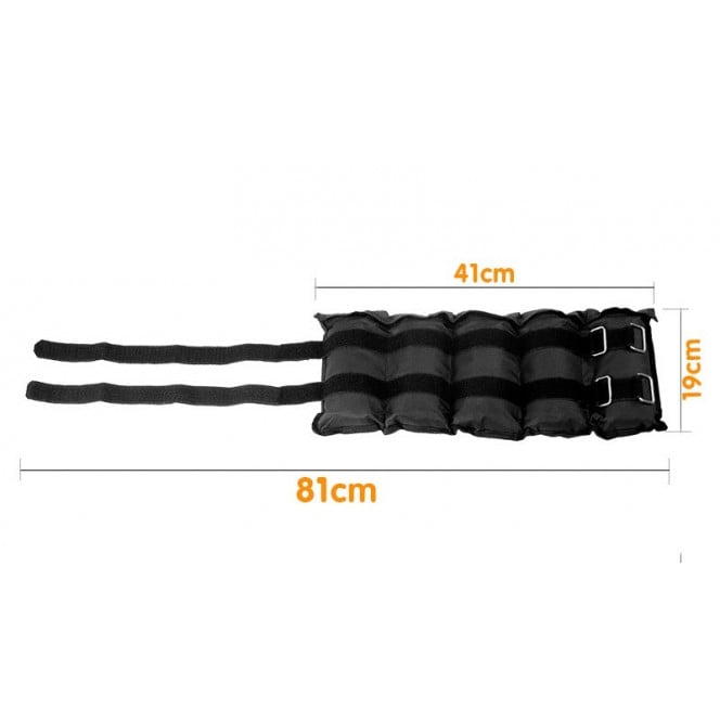 Powertrain Heavy Duty Adjustable Ankle Weights - 2 x 5kg Image 3