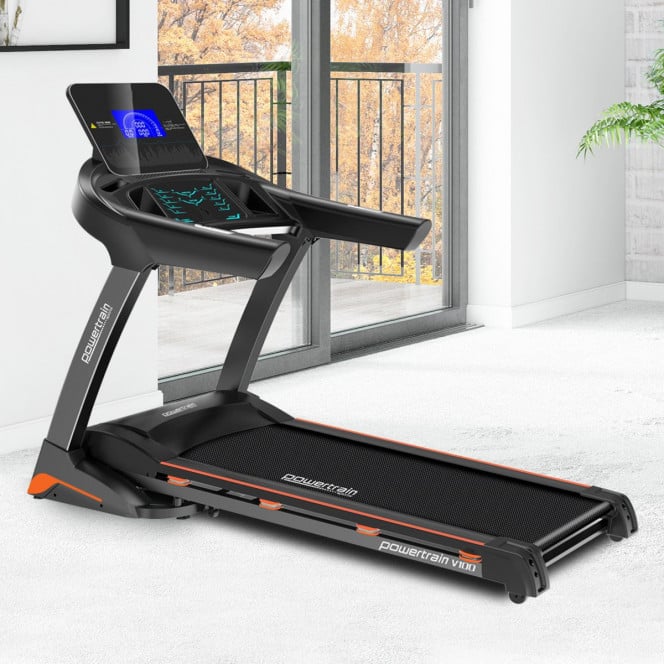 Powertrain V100 Electric Treadmill with Auto Power Incline 20kph Image 10