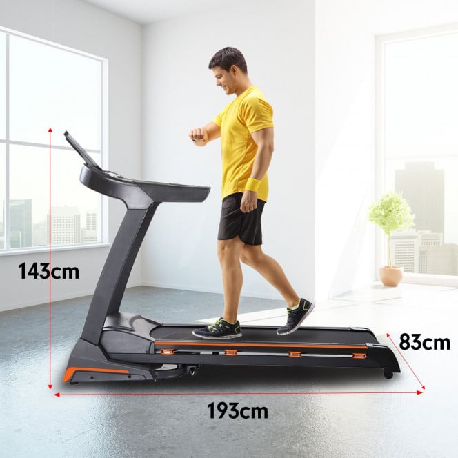 Powertrain V100 Electric Treadmill with Auto Power Incline 20kph Image 5