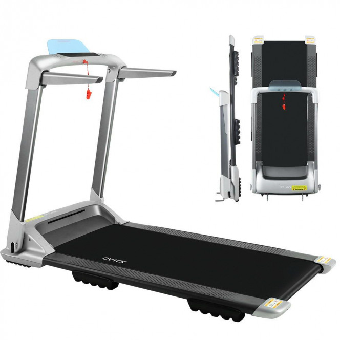 Treadmill Home Gym Exercise Machine Fitness Equipment Foldable Silver
