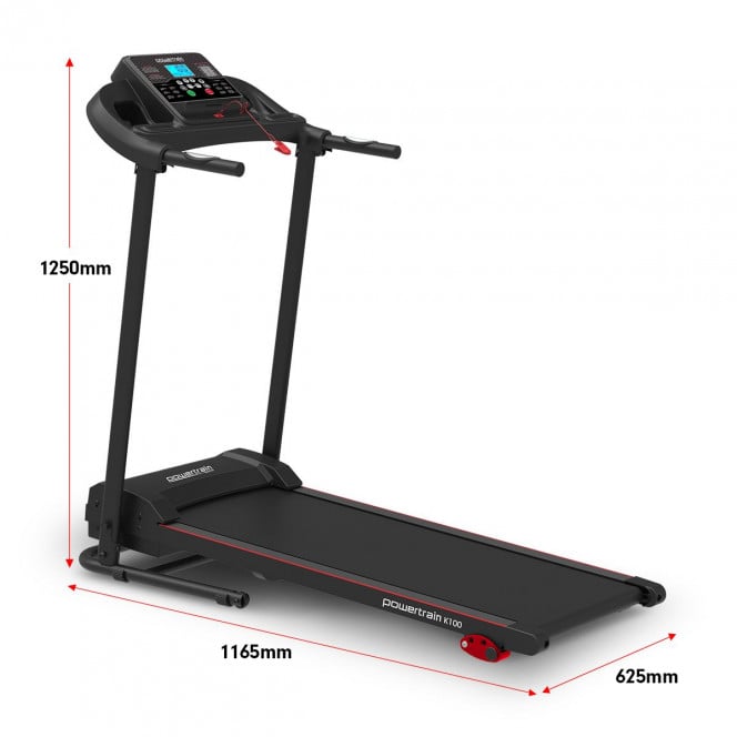 Powertrain K100 Electric Treadmill Foldable Home Gym Cardio Machine Image 9