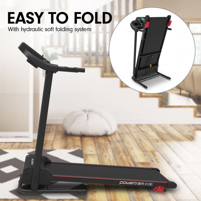 Powertrain K100 Electric Treadmill Foldable Home Gym Cardio Machine Image 12