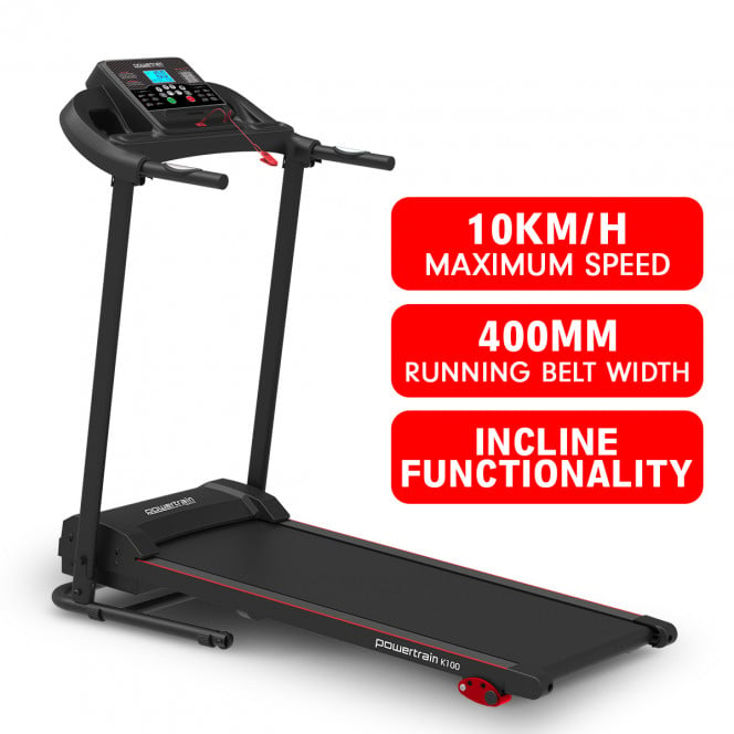 Powertrain K100 Electric Treadmill Foldable Home Gym Cardio Machine