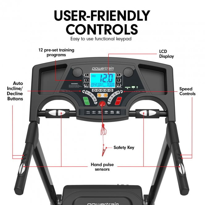 Powertrain K200 Electric Treadmill with 15 Level Automatic Incline Image 9