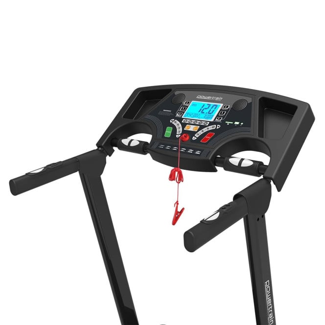 Powertrain K200 Foldable Electric Treadmill 1600W Motor Home Gym Running Machine 15 Level Incline 12kmph LCD Display Image 3