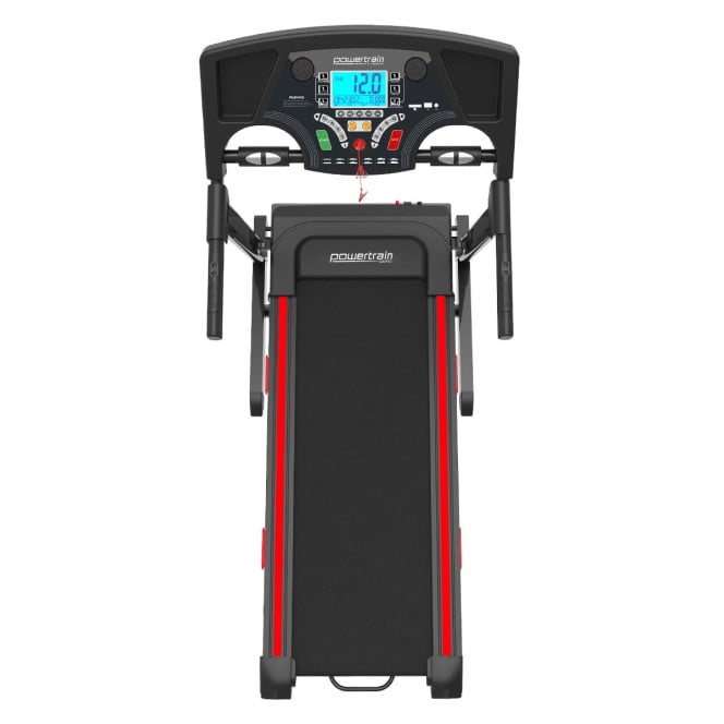 Powertrain K200 Foldable Electric Treadmill 1600W Motor Home Gym Running Machine 15 Level Incline 12kmph LCD Display Image 6