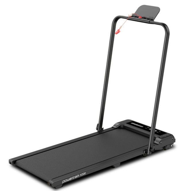 Powertrain K300 Black Foldable 2-in-1 Under Desk Walking Pad Treadmill 1.5HP 10km/h Incline Home Running Machine Image 3