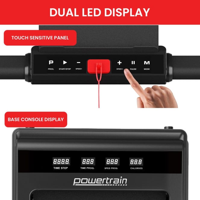 Powertrain K500 2-in-1 Foldable Walking Pad Treadmill with Remote Control Image 10