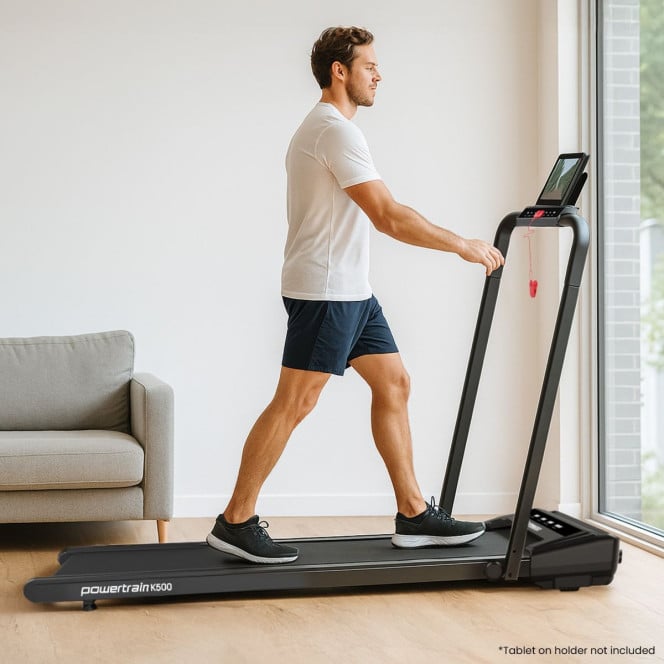 Powertrain K500 2-in-1 Foldable Walking Pad Treadmill with Remote Control Image 15
