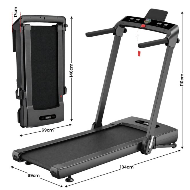 Powertrain V300 3.0HP Foldable 2-in-1 Walking Pad Treadmill with Auto Incline 14km/h Under Desk Running Machine Image 3