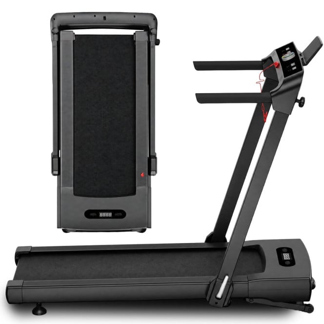 Powertrain V300 3.0HP Foldable 2-in-1 Walking Pad Treadmill with Auto Incline 14kph Under Desk Running Machine Image 14