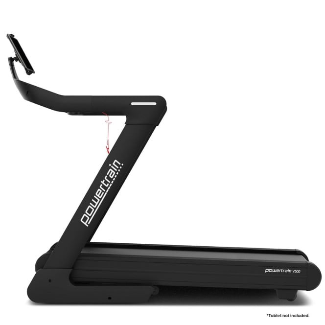 Powertrain V500 3HP Foldable Treadmill with Automatic Incline & Bluetooth Image 7