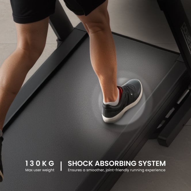 Powertrain V500 3HP Foldable Treadmill with Automatic Incline & Bluetooth Image 12