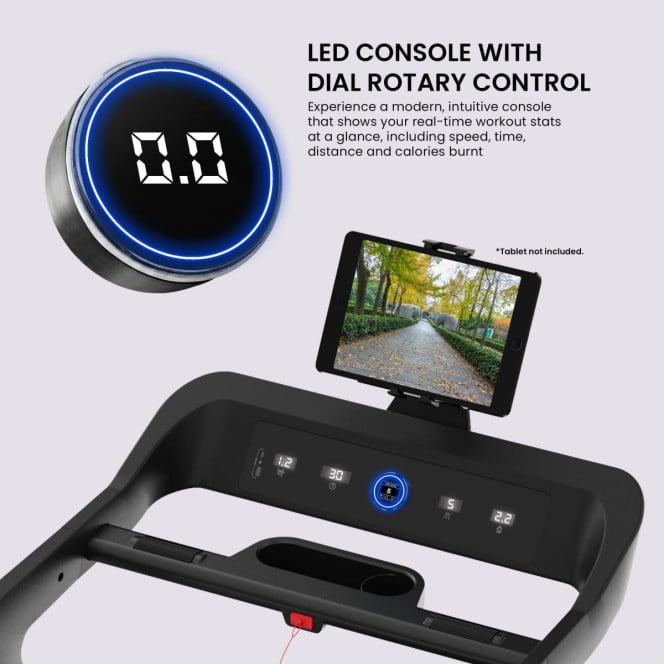 Powertrain V500 3HP Foldable Treadmill with Automatic Incline & Bluetooth Image 15