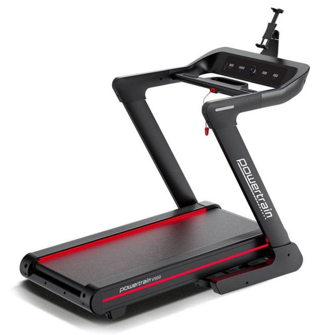 Powertrain V500 3HP Foldable Treadmill Electric Running Machine 20kmph Auto Incline Bluetooth Home Gym Cardio 130kg Image 2