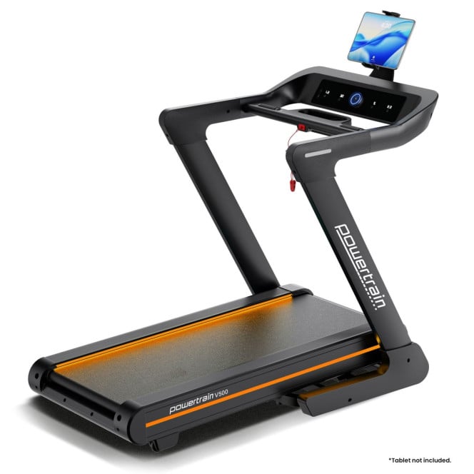 Powertrain V500 3HP Foldable Treadmill Electric Running Machine 20kmph Auto Incline Bluetooth Home Gym Cardio 130kg Image 7