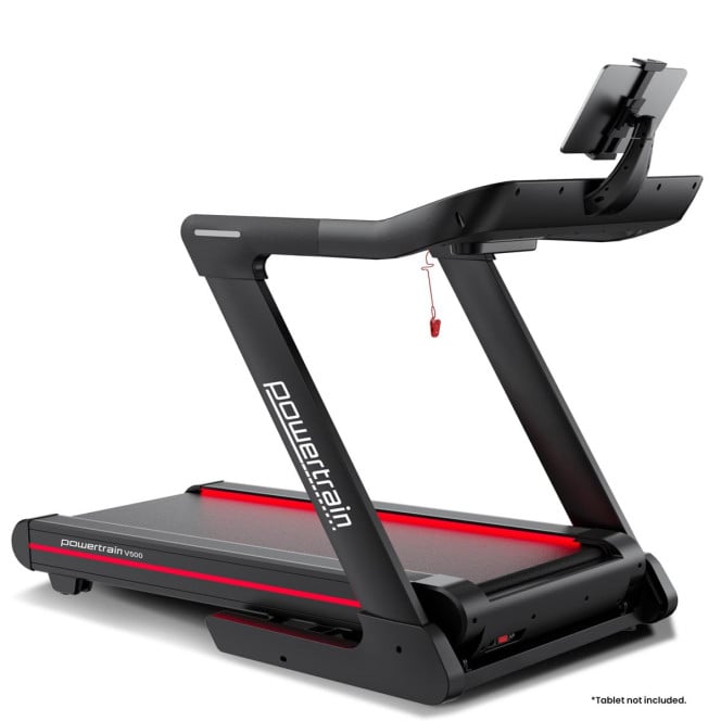 Powertrain V500 3HP Foldable Treadmill Electric Running Machine 20kmph Auto Incline Bluetooth Home Gym Cardio 130kg Image 10
