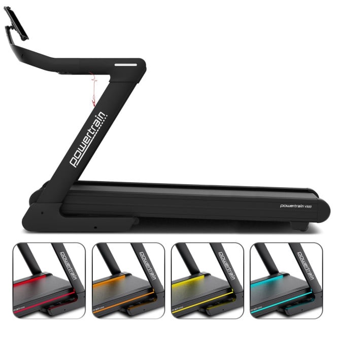Powertrain V500 3HP Foldable Treadmill Electric Running Machine 20kmph Auto Incline Bluetooth Home Gym Cardio 130kg Image 12