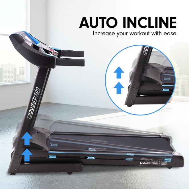 Powertrain K1000 Electric Treadmill with Power Auto Incline Image 11