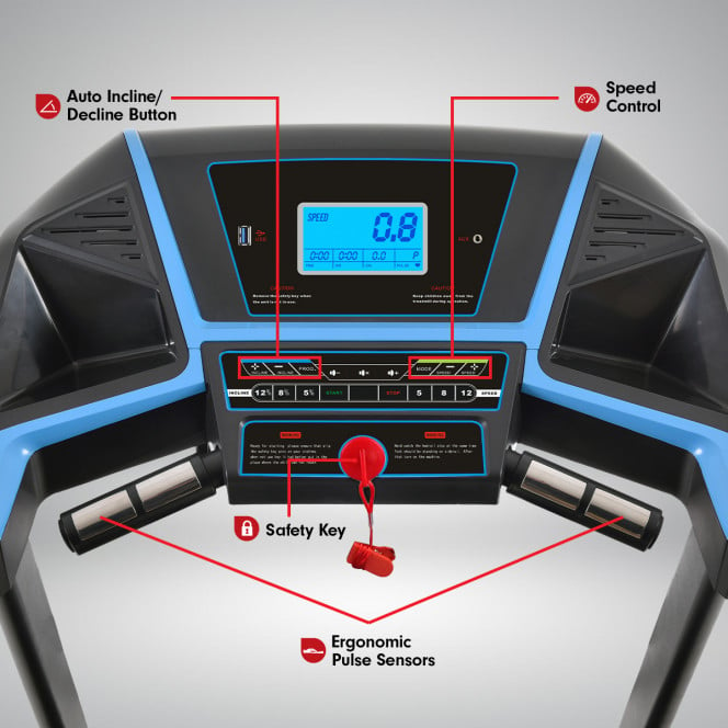 Powertrain K1000 Electric Treadmill with Power Auto Incline Image 5