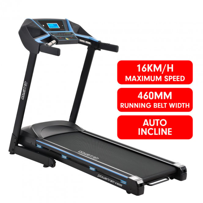 Powertrain K1000 Electric Treadmill with Power Auto Incline