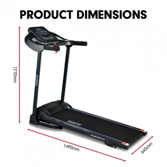 Powertrain MX1 Electric Treadmill with Incline and 12 Programs Image 9