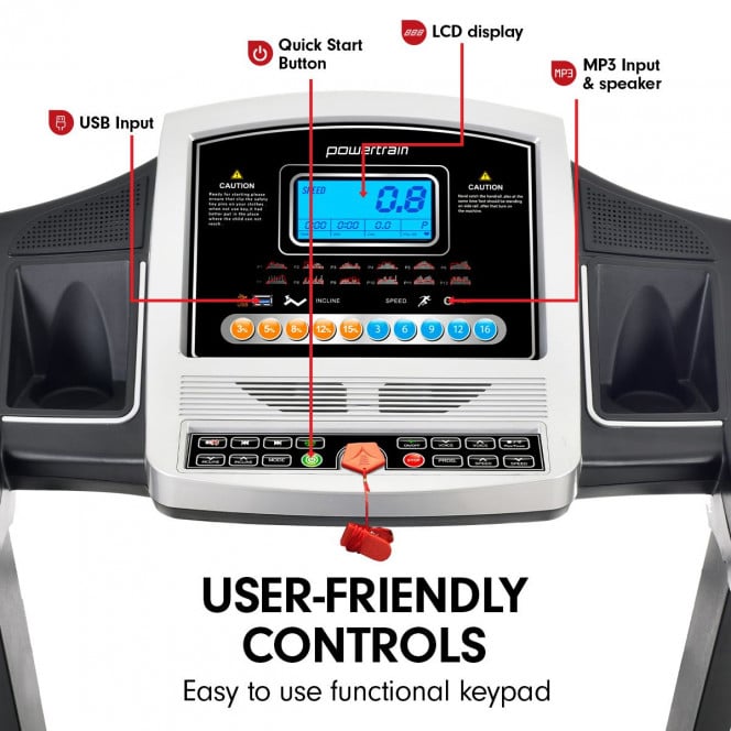 Powertrain MX2 Electric Treadmill with Auto Power Incline Image 4