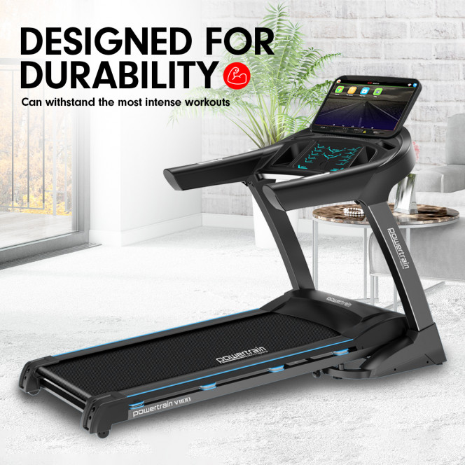 Powertrain V1100 Electric Treadmill with Wifi Touch Screen Power Incline Image 11
