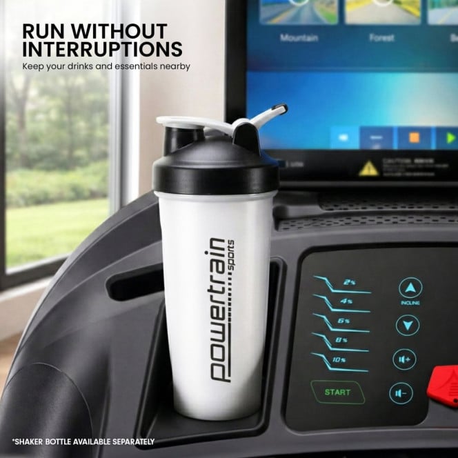 Powertrain V1100 Treadmill Electric Exercise Machine 15.6 Wifi TFT Touch Screen Home Gym Cardio Running Fitness Image 10