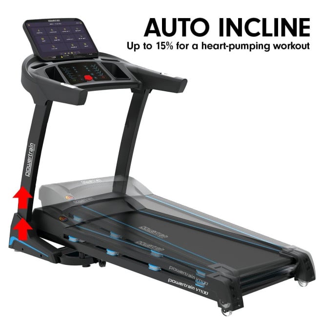 Powertrain V1100 Electric Treadmill with Wifi Touch Screen Power Incline Image 13