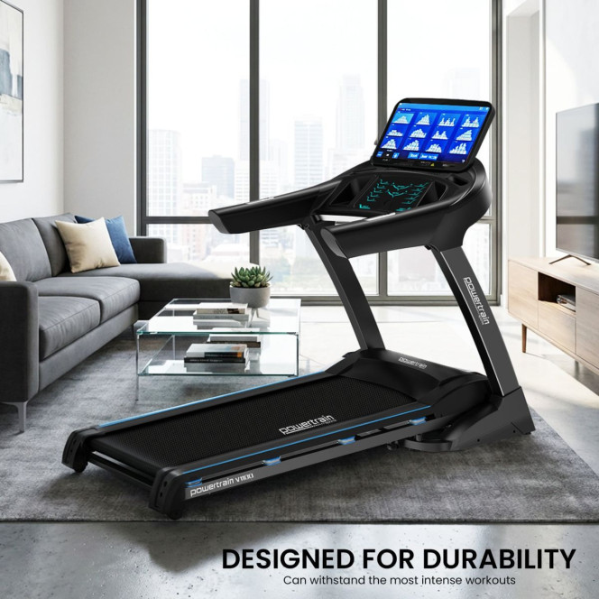 Powertrain V1100 Electric Treadmill with Wifi Touch Screen Power Incline Image 15