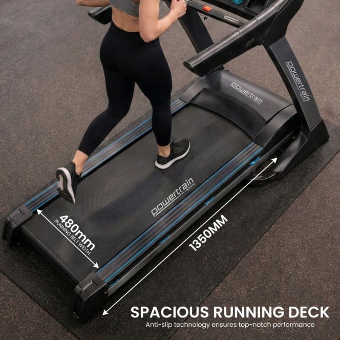 Powertrain V1100 Treadmill Electric Exercise Machine 15.6 Wifi TFT Touch Screen Home Gym Cardio Running Fitness Image 17
