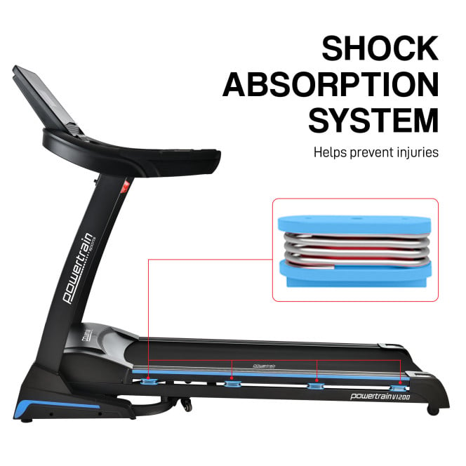 Powertrain V1200 Treadmill with Shock-Absorbing System Image 4