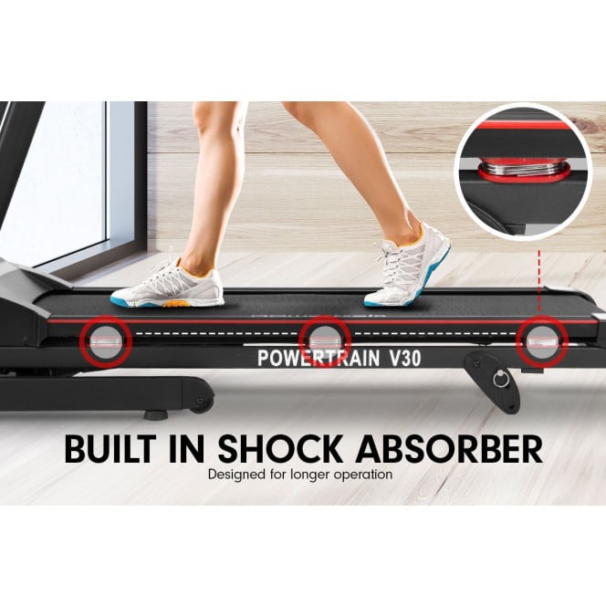 Powertrain V30 Treadmill with Incline and Pre-set Training Programs Image 9