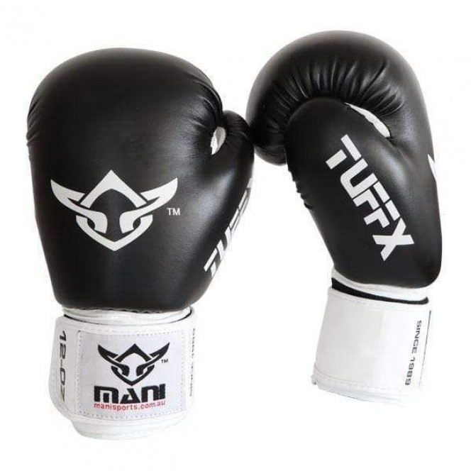 Tuffx Boxing Punch Mitts Gloves Punch Sparring Training Black/White Image 2