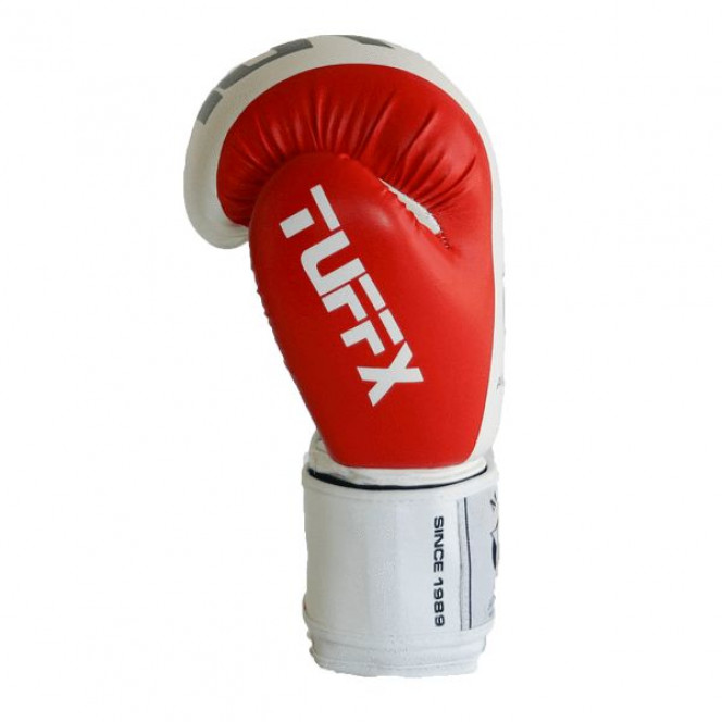 Tuffx Boxing Punch Mitts Gloves Punch Sparring Training Red/White Image 3
