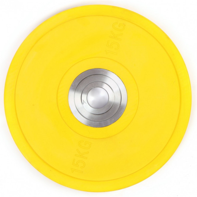 15KG PRO Olympic Rubber Bumper Weight Plate Image 2