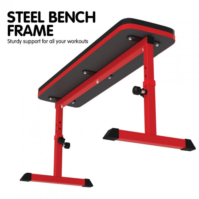 Powertrain Height-Adjustable Flat Weight Bench Image 4