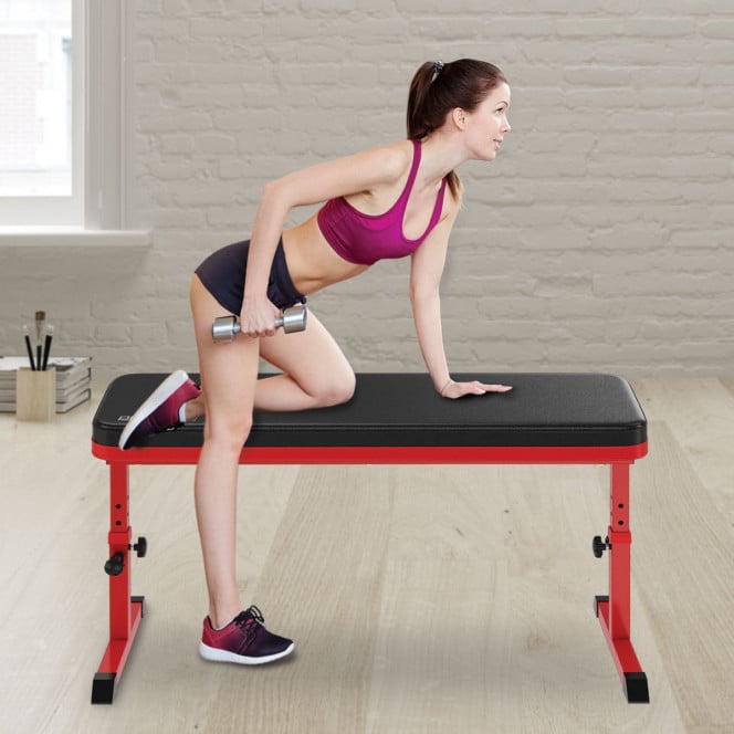 Powertrain Height-Adjustable Flat Weight Bench Image 8